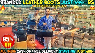 Leather Boots Just 499 Rs  100 Original Leather Boots  Cheapest Price  Retail  With Cod 🔥😍 [upl. by Mcgurn]