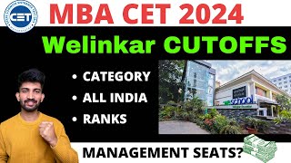 MBA CET Welingkar Cutoffs 2024  Welingkar Institute of Management Cutoffs 2024 [upl. by Korney]