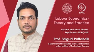 Lecture 21 Labour Market Equilibrium  VIII [upl. by Atiuqrahc311]