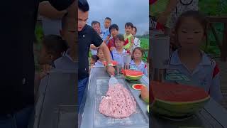 Watermelon Ice cream for poor kids shorts usa [upl. by Ahsieyk]