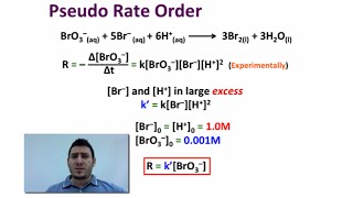 Chemical Kinetics  Pseudo Rate Order [upl. by Aileve]