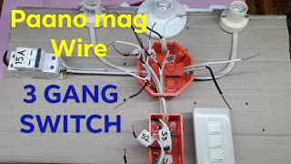 3 Gang Switch Wiring tutorialelectrical wiring installationhouse wiringnc2  Local Electrician [upl. by Tarr]