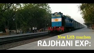 DelhiAhmedabad Rajdhani Exp Super fast 110 kmh India [upl. by Gnaw]