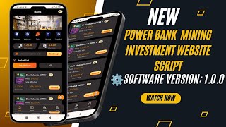 New Power Bank investment website Script Free Download With Complete Admin Panel  New Mining Source [upl. by Bruno]