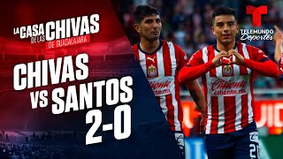 Highlights amp Goals  Chivas vs Santos 20  Telemundo Deportes [upl. by Elman200]