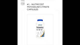 HEALTH BENEFITS OF POTASSIUM CITRATE [upl. by Hennie]