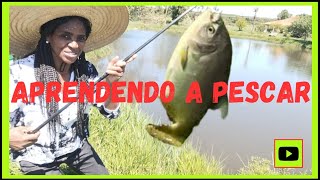 APRENDENDO A PESCAR PELA PRIMEIRA VEZ🐟  pescaria 🐟👏 [upl. by Don881]