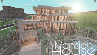 ROBLOX BLOXBURG Mansion Modern House  House Build [upl. by Casabonne]