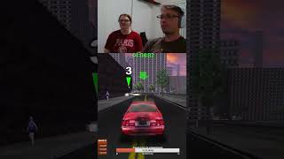 Look at those pedestrians leap out of the way Very impressive midtownmadness funnytwitchclip [upl. by Kcolttam]