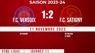 FC Versoix 1  FC Satigny 1 12112023 [upl. by Aneertak]