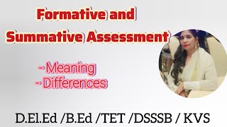 Formative and Summative Assessment  Meaning Differences [upl. by Root]