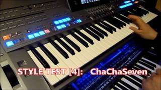 Yamaha TYROS 5 new VIDEO STYLE TEST 4  ChaChaSeven [upl. by Allemac]