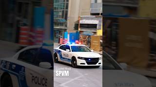 Montreal Police Department SPVM Units responding to a protest in Downtown Montreal [upl. by Nauqet445]