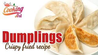 Super Tasty  Crispy Pan Fried Pork Dumplings [upl. by Forsta811]