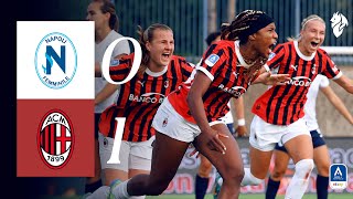 Dompigs lastminute goal gives us the win  Napoli 01 AC Milan  Womens Serie A Highlights [upl. by Hedve854]