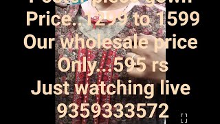 live poster piece gown Only 595 rs MRP1299 to 1599just contact LADY LOGO 9359333572 pune [upl. by Barn]