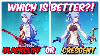 Blackcliff Warbow vs Prototype Crescent BEST F2P Weapon for Ganyu Build amp Guide  Genshin Impact [upl. by Eynobe]