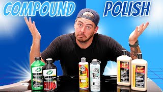 COMPOUND VS POLISHING FOR YOUR CAR  When to use compound vs polish [upl. by Benioff398]