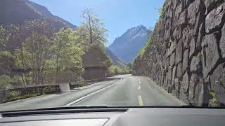 Driving from Wilderswil to Lauterbrunnen Switzerland May 2024 [upl. by Ettennaej]