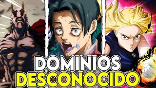 ⚡Los 5 DOMINIOS DESCONOCIDOS y BRUTALES de Jujutsu Kaisen 🤫🔥 [upl. by Annoek]