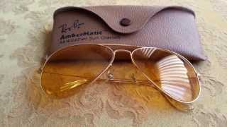 Vintage Ray Ban Ambermatic Sunglasses [upl. by Adieno]