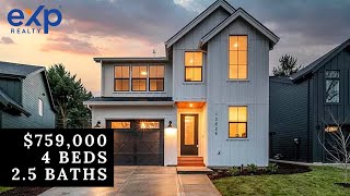 759000 House Tour  2240 SF  4 Bedrooms  25 Baths  Portland Oregon [upl. by Ahsinrats]