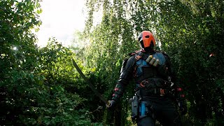 Deathstroke Fight Scenes  Arrow Season 4  6 [upl. by Seltzer]