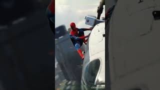 Demon Helicopter chase SpiderMan Remastered Part 3 shorts spiderman pcgaming [upl. by Mitinger]