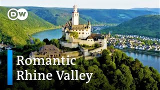 Castles Along the Rhine River From Bingen to Koblenz  Germanys Upper Middle Rhine Valley by Drone [upl. by Yecats]