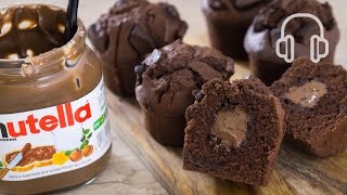 Nutella Chocolate Muffins Recipe [upl. by Aelram276]