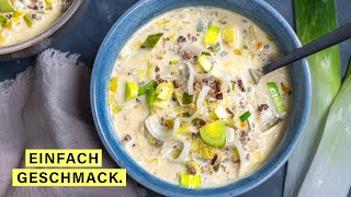 Der Partyklassiker Lauchsuppe mit Hackfleisch [upl. by Hyacinthie]