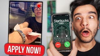 Can a Youtuber get a NORMAL JOB Mcdonalds Starbucks amp MORE YOUTUBER CHALLENGE [upl. by Gokey893]