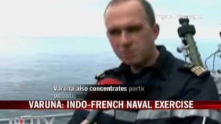 Indian Navy sends fleet to France for joint exercise [upl. by Ahseinaj]