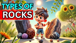 Types of Rocks for Kids Fun and Easy Learning [upl. by Berlinda239]