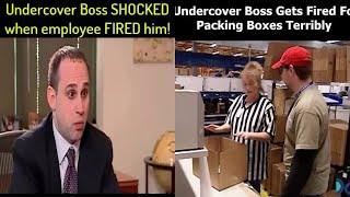 Undercover Boss SHOCKED when employee FIRED him [upl. by Nnylg535]