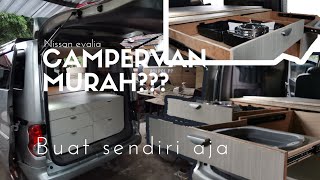 Campervan nissan evalia biaya pembuatan murah hasil mewah [upl. by Frederigo]