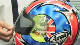 How to change an Arai visor [upl. by Odareg]