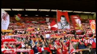 The Anfield Kop sings Youll Never Walk Alone  Newsnight [upl. by Elyak]