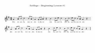 Beginner Solfege  Lesson 1 [upl. by Ymer]