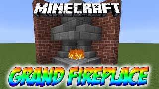 Minecraft Grand Fireplace Tutorial [upl. by Fraya153]