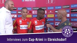 LiveInterviews nach ASK Ebreichsdorf  Austria Wien [upl. by Orravan]