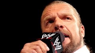 Triple H addresses his future Raw Aug 27 2012 [upl. by Mehalek819]