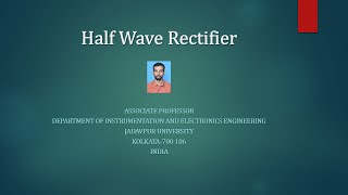 Half wave rectifier [upl. by Greenleaf402]