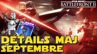 DÉTAILS MAJ Septembre Nerf Tourelle Nouveautés amp Correction de Bugs  Star Wars Battlefront 2 [upl. by Willock725]