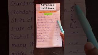 English Advance Shorthand Outlines  englishshorthand highcourt districtcourt shorts [upl. by Nnaillek]