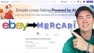 How to Crosslist eBay Listings into Mercari for FREE with This New AI Importing Tool [upl. by Ludlow]