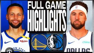 DALLAS VS WARRIORS FULL GAME HIGHLIGHTS  NOV 12 202425  NBA SEASON [upl. by Rocca139]