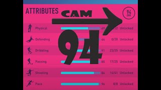 FIFA 22  Player Career Mode  CAM  Central Attacking Midfield  94 Rating [upl. by Arihsat]