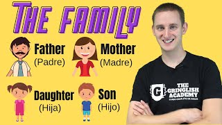 🇺🇸 LA FAMILIA EN INGLES  Familia inmediata y extendida  Vocabulario completo [upl. by Olette667]