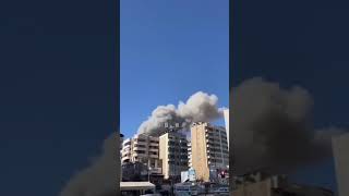 The Israeli occupation launched air strikes on the Chyah neighbourhood [upl. by Anoel]